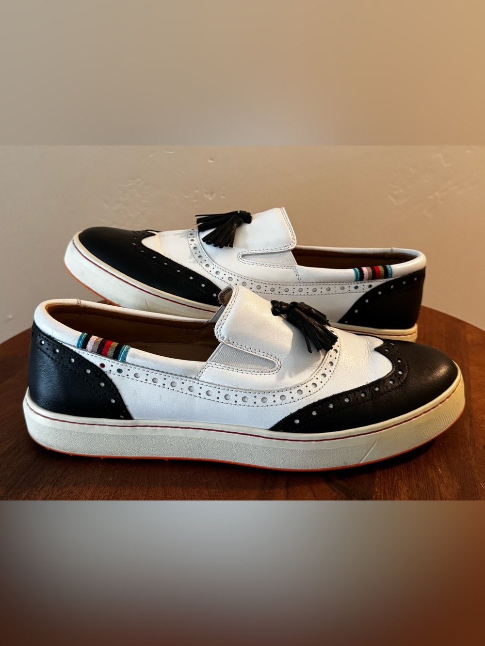 Royal Albatross Grace Slip-On Leather Golf Shoes Women’s 10 Spikeless Wingtip